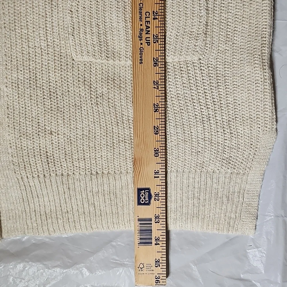 Auden Women's Open Front Sweater Robe with Pockets XL/XXL Oatmeal New - Picture 10 of 14